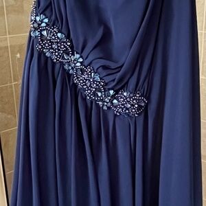 JS Boutique, prom dress, blue, size 4